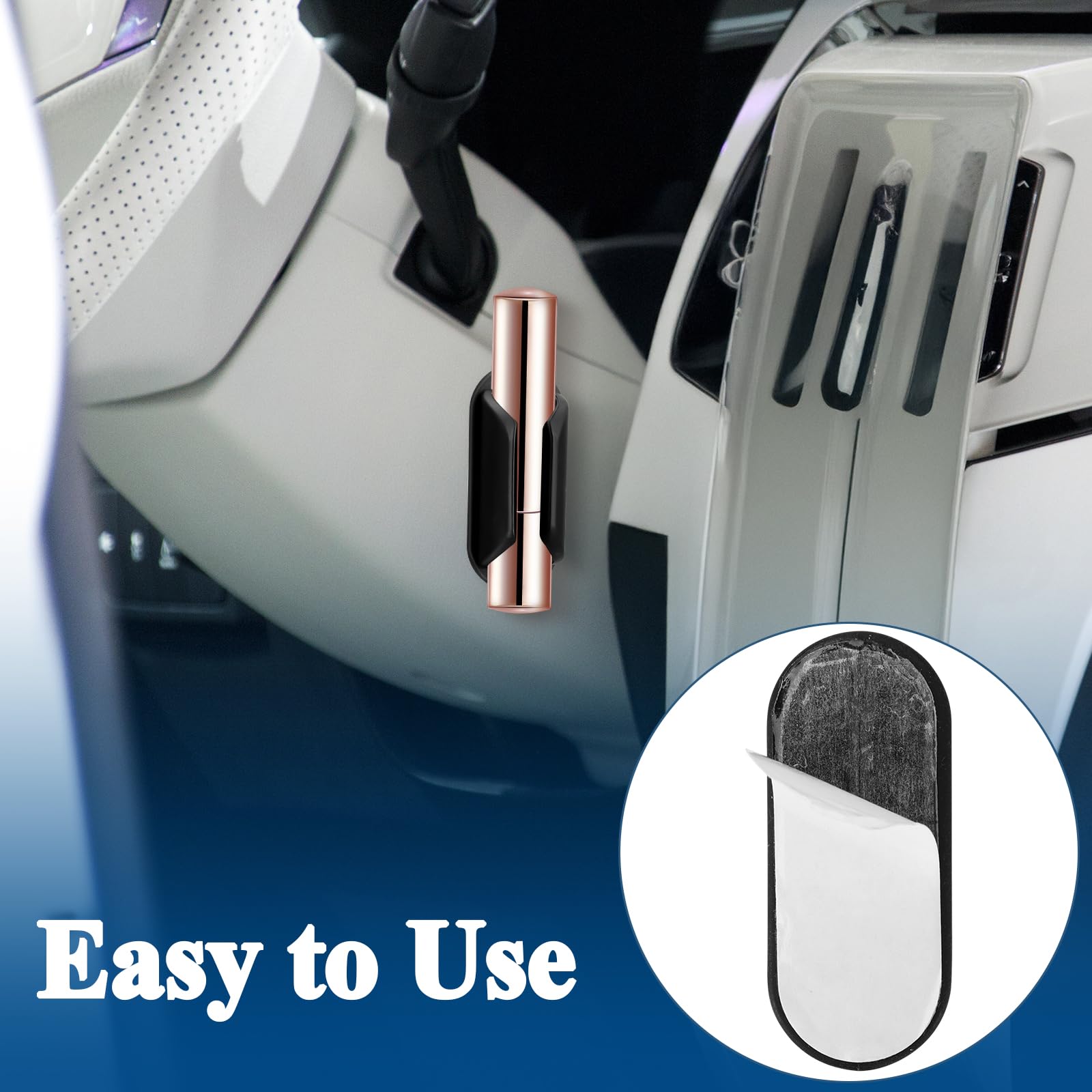 2 Pack Silicone Lip Balm Holder for Car - No Melt Chapstick Organizer, Women's Car Accessories for Lipstick & Cosmetics (Perfect for Summer Road Trips & Daily Commute)