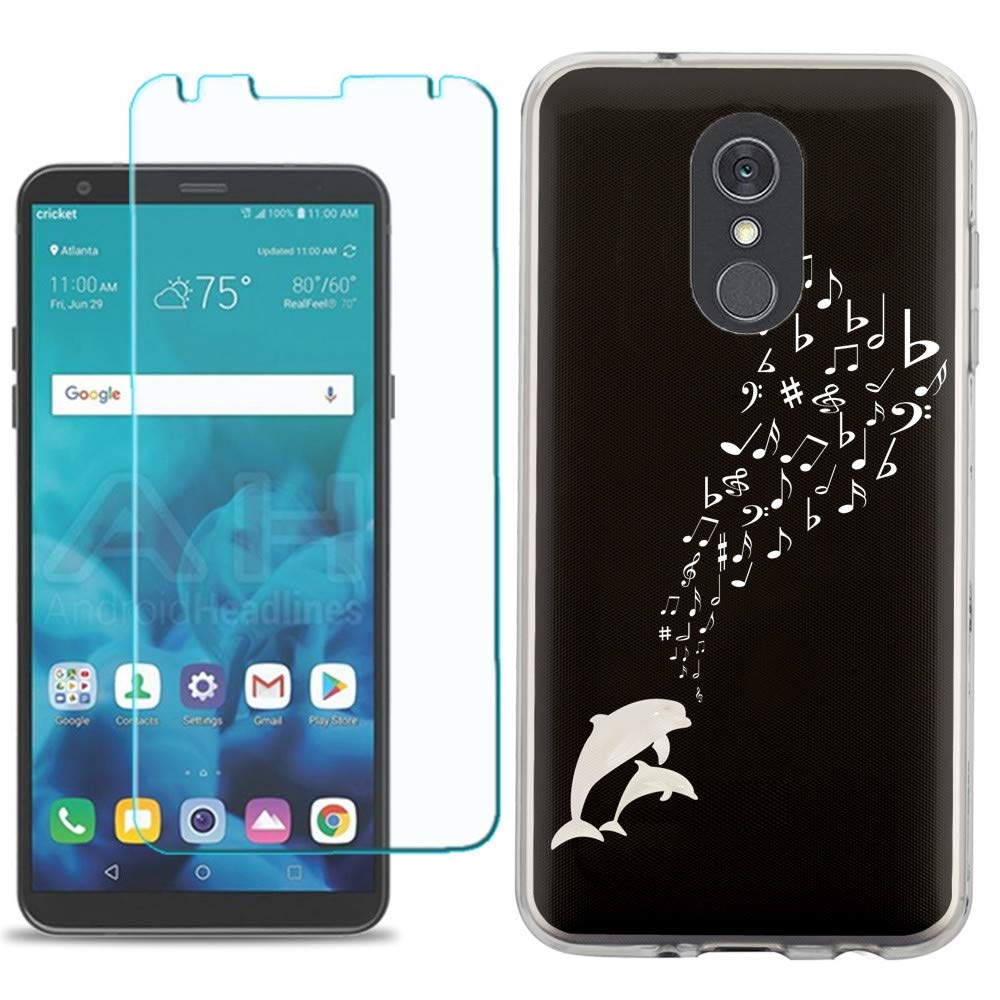 LG Stylo 4 Case with Screen Protector - Slim TPU Cover for Daily Protection