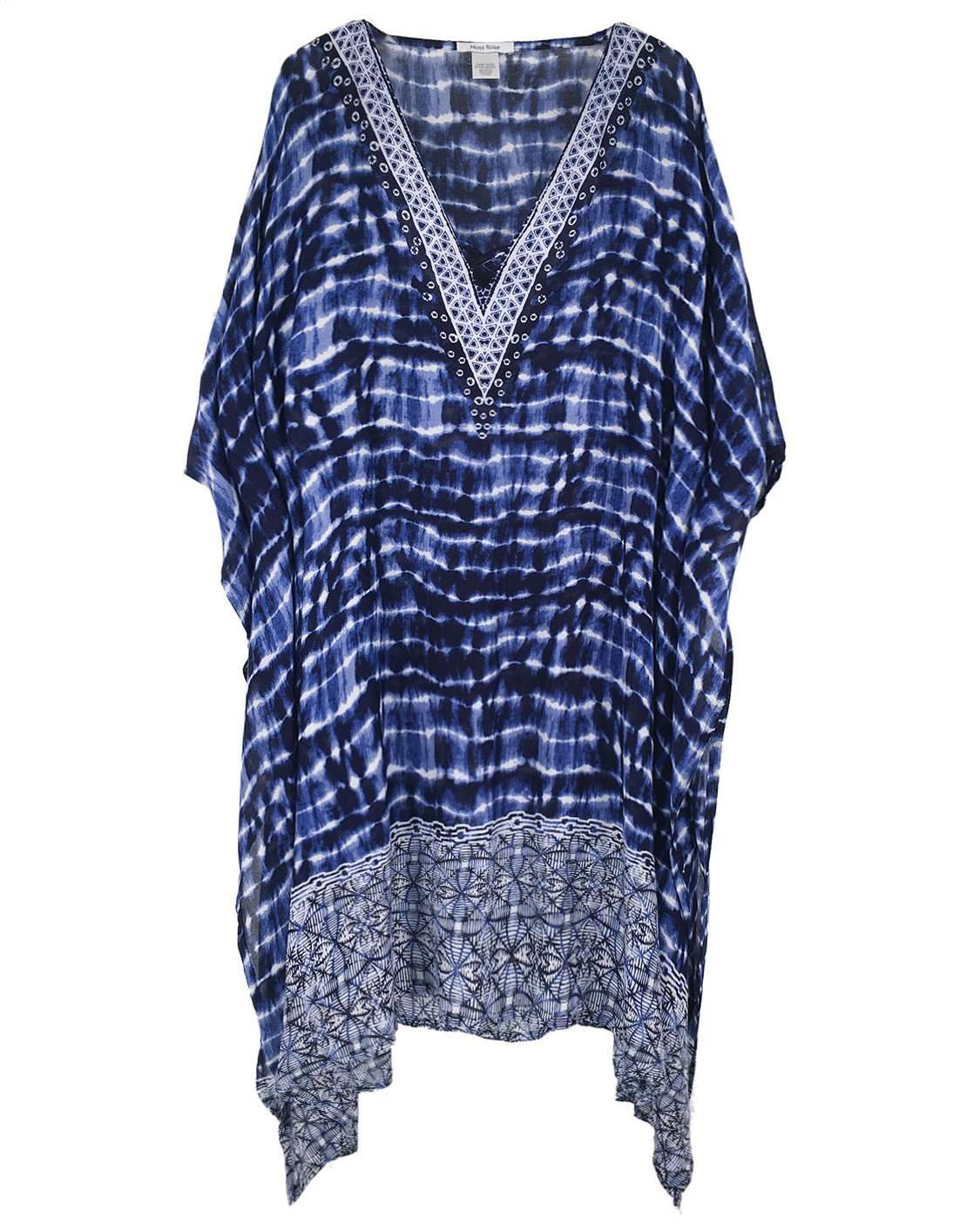 Floral Print Women's Swimsuit Cover Up - Lightweight Beach Kaftan for Pool, Vacation & Summer Outfits | Perfect for Beach Parties, Resort Wear & Tropical Getaways