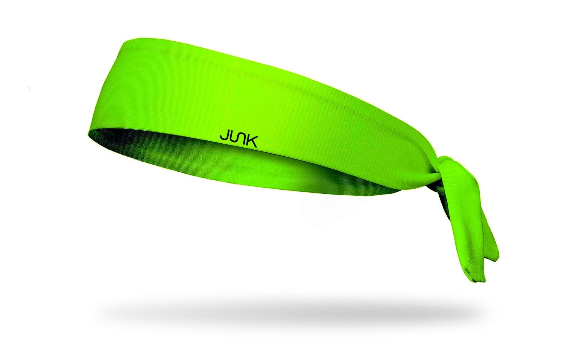Neon Green Flex Tie Headband for Women - Adjustable Non-Slip Hair Accessories for Workouts, Yoga, Running & Sports | Soft Stretchy Head Wrap for Long Hair