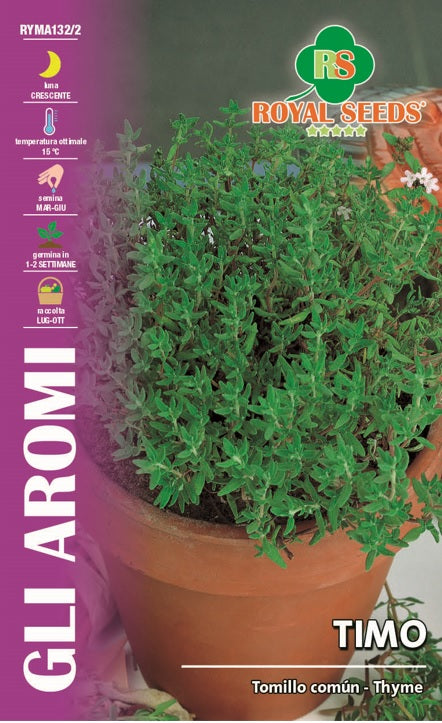 Royal Thyme Seeds RMYA132/2 - Premium Culinary Herb for Cooking, Gardening & Aromatherapy | Perfect for Home Chefs, Herb Gardens & DIY Essential Oils