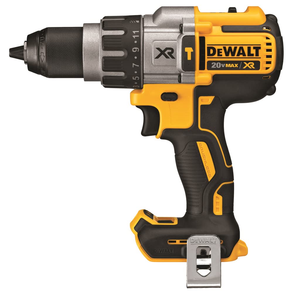 DEWALT DCD996BR 20V MAX XR Brushless Cordless Hammer Drill - 3-Speed, 1/2 Inch Chuck, Lithium-Ion (Bare Tool, Renewed) - Perfect for Construction, Woodworking & DIY Home Projects