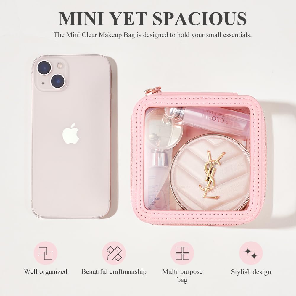 Clear Makeup Case - Portable Cosmetic Organizer for Travel & Storage