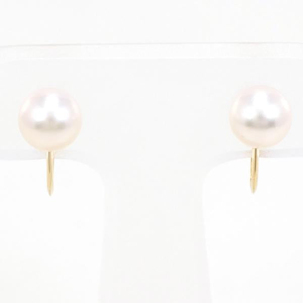 18K Yellow Gold Pearl Earrings for Women – Elegant Stud Earrings with Freshwater Pearls – Perfect for Weddings, Parties & Special Occasions