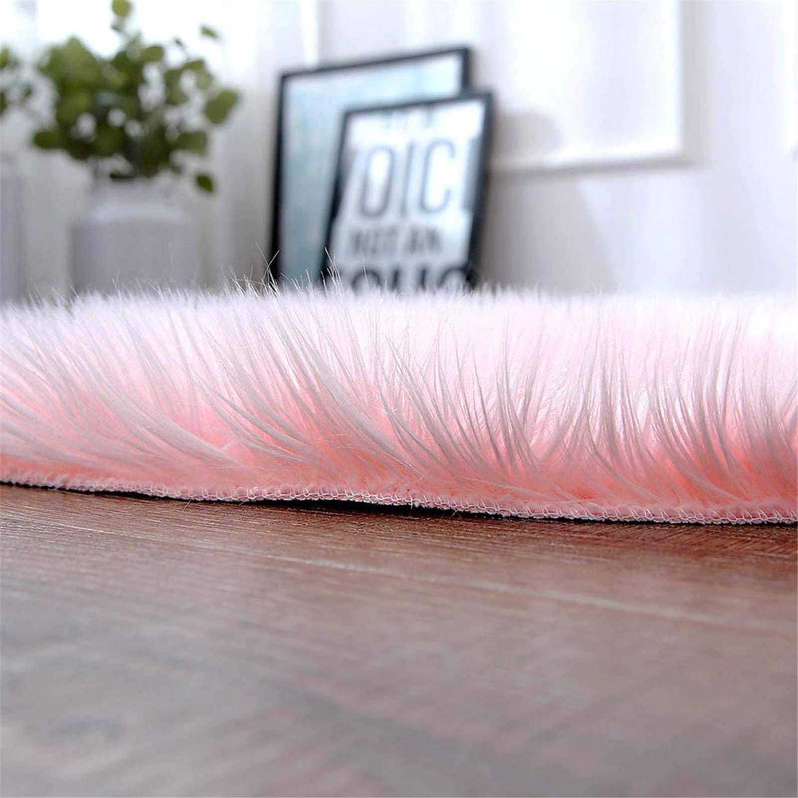 Premium Faux Fur Sheepskin Area Rug 1.3ft - Ultra Soft Plush Fluffy Floor Mat, Cozy Chair Cover & Seat Pad - Perfect for Bedroom, Living Room, Nursery Decor - Adds Warmth & Luxury to Any Space