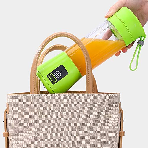 Portable USB Rechargeable Mini Blender for Smoothies, Shakes & Juices - Personal Fruit Blender with Travel Cup - Perfect for Home, Office & Gym - Blue
