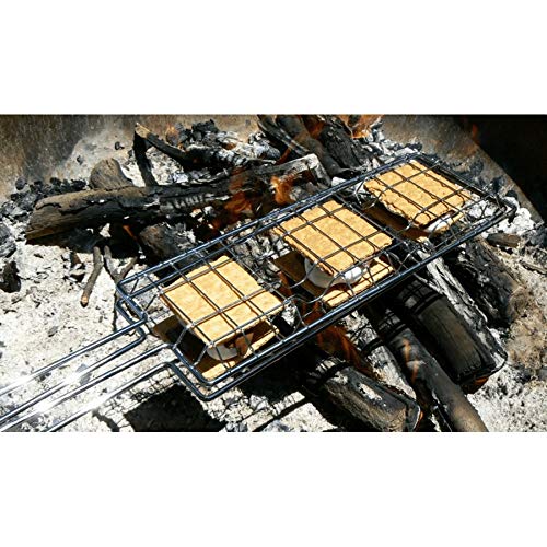 62 S More Maker - Premium Stainless Steel S'mores Roasting Sticks for Camping, Backyard BBQs & Family Gatherings - Durable & Safe Marshmallow Roasters by Rome Industries