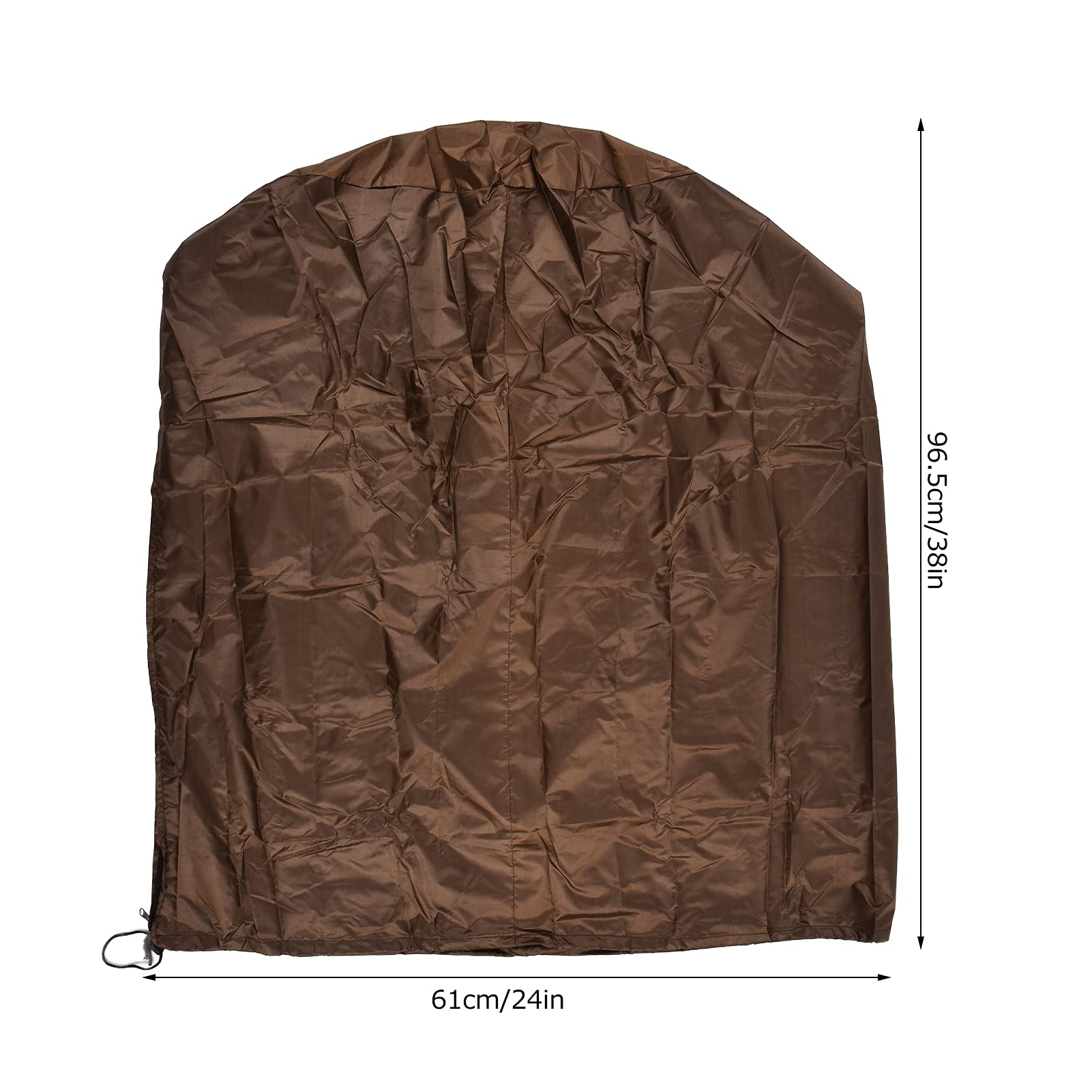 Waterproof Sunproof Outdoor Patio Heater Cover - Dustproof Garden Heater Protector for Courtyard, Terrace & Backyard (Coffee Brown) - Perfect for Winter Storage & All-Weather Protection