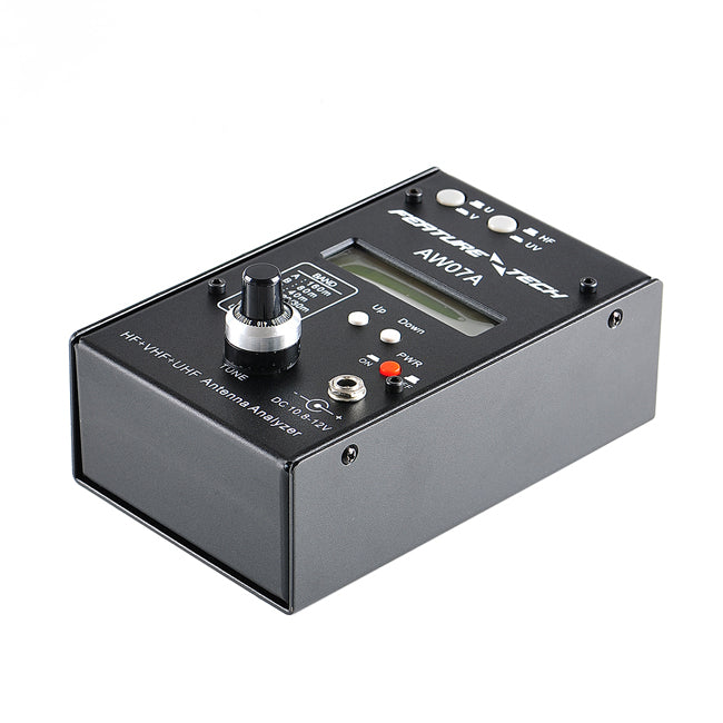 AW07A SWR HF/VHF/UHF Antenna Analyzer - Portable RF Signal Meter for Ham Radio, CB & Marine Communication - Perfect for Field Testing & Antenna Tuning