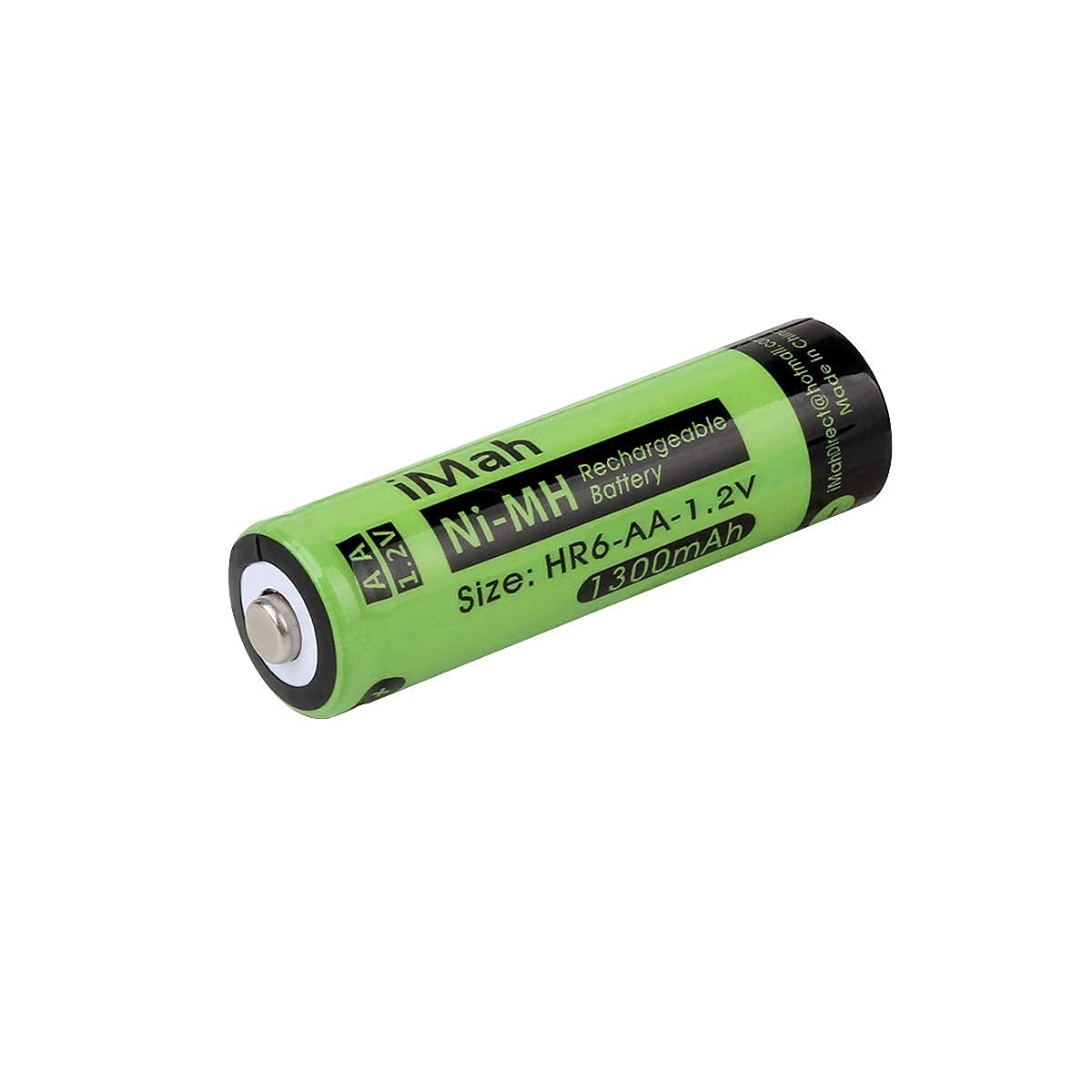 iMah AA Rechargeable Batteries 1.2V 1300mAh Ni-MH - 4 Pack for Solar Lights, Garden Lamps, Remote Controls, Computer Mice & Household Devices | Perfect for Outdoor Lighting & Electronic Gadgets