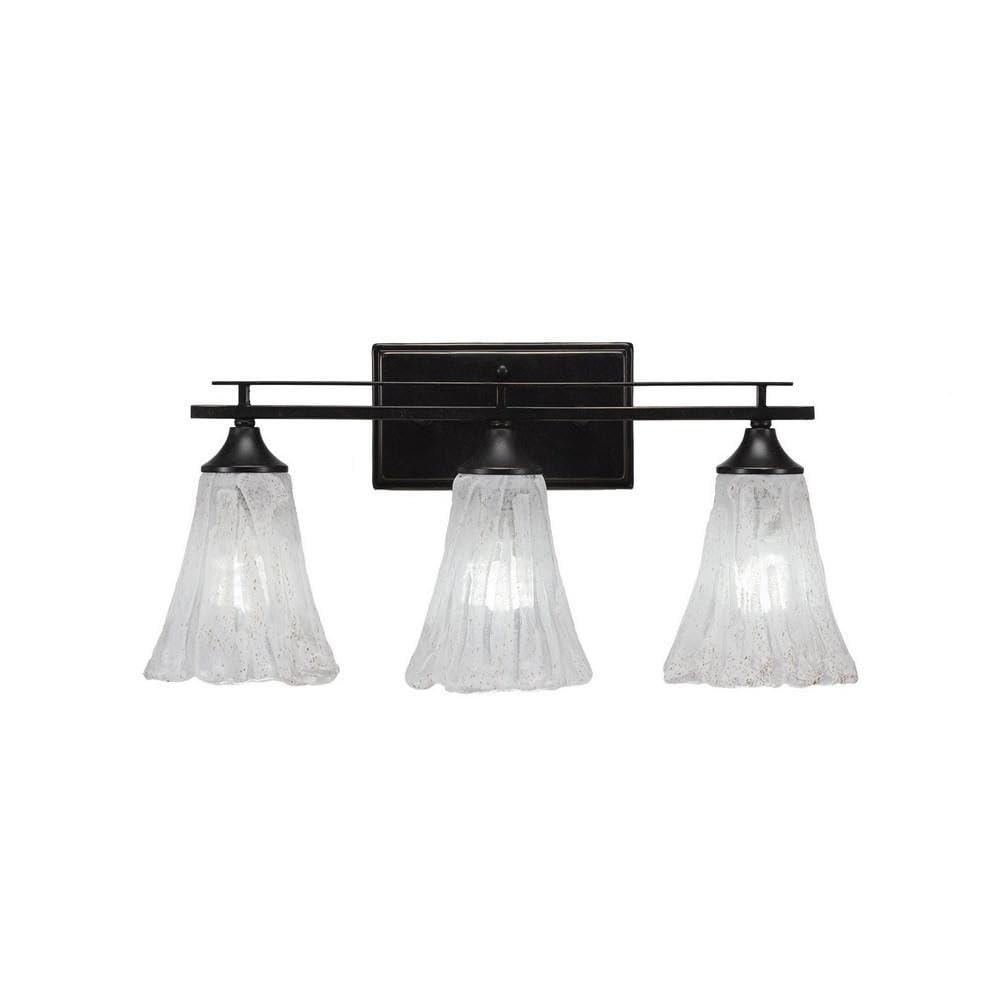 Toltec Lighting 133-DG-729 Uptowne 3-Light Bathroom Vanity Bar with 5.5