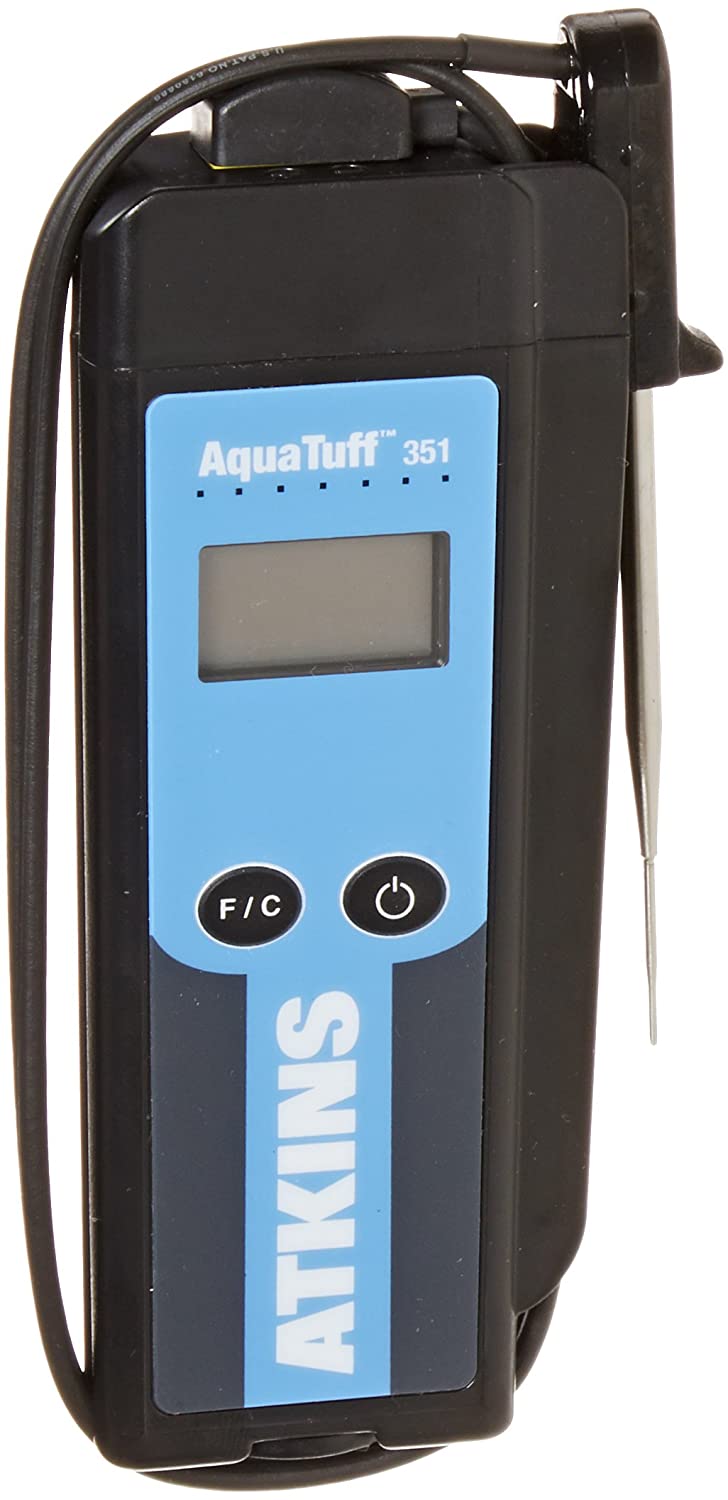 Cooper Atkins AquaTuff Waterproof Thermocouple with Micro Needle Probe - Digital Thermometer for Cooking, HVAC & Industrial Use (100-500°F Range)