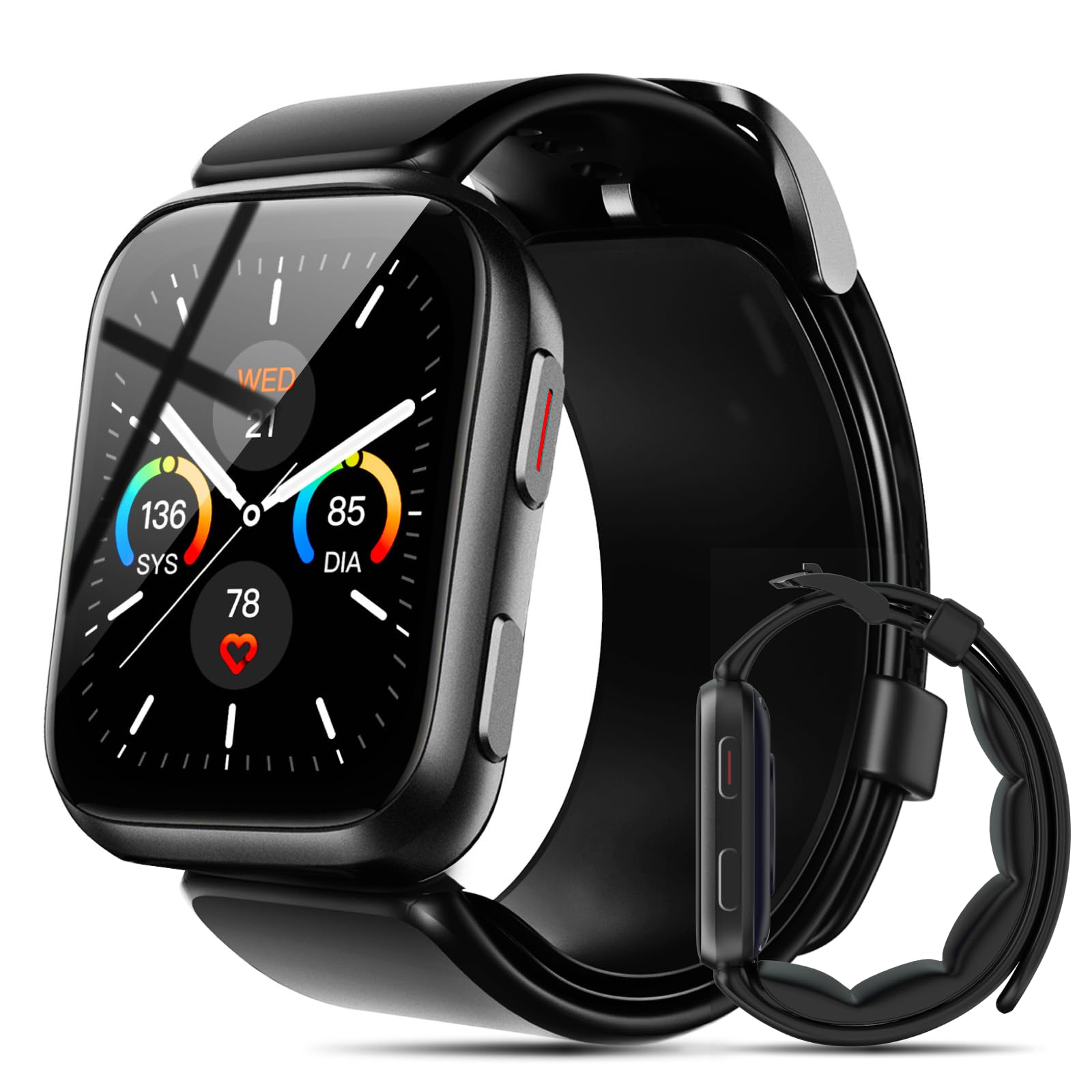Smart Blood Pressure Watch with Patented Air Pump Cuff - 1.95