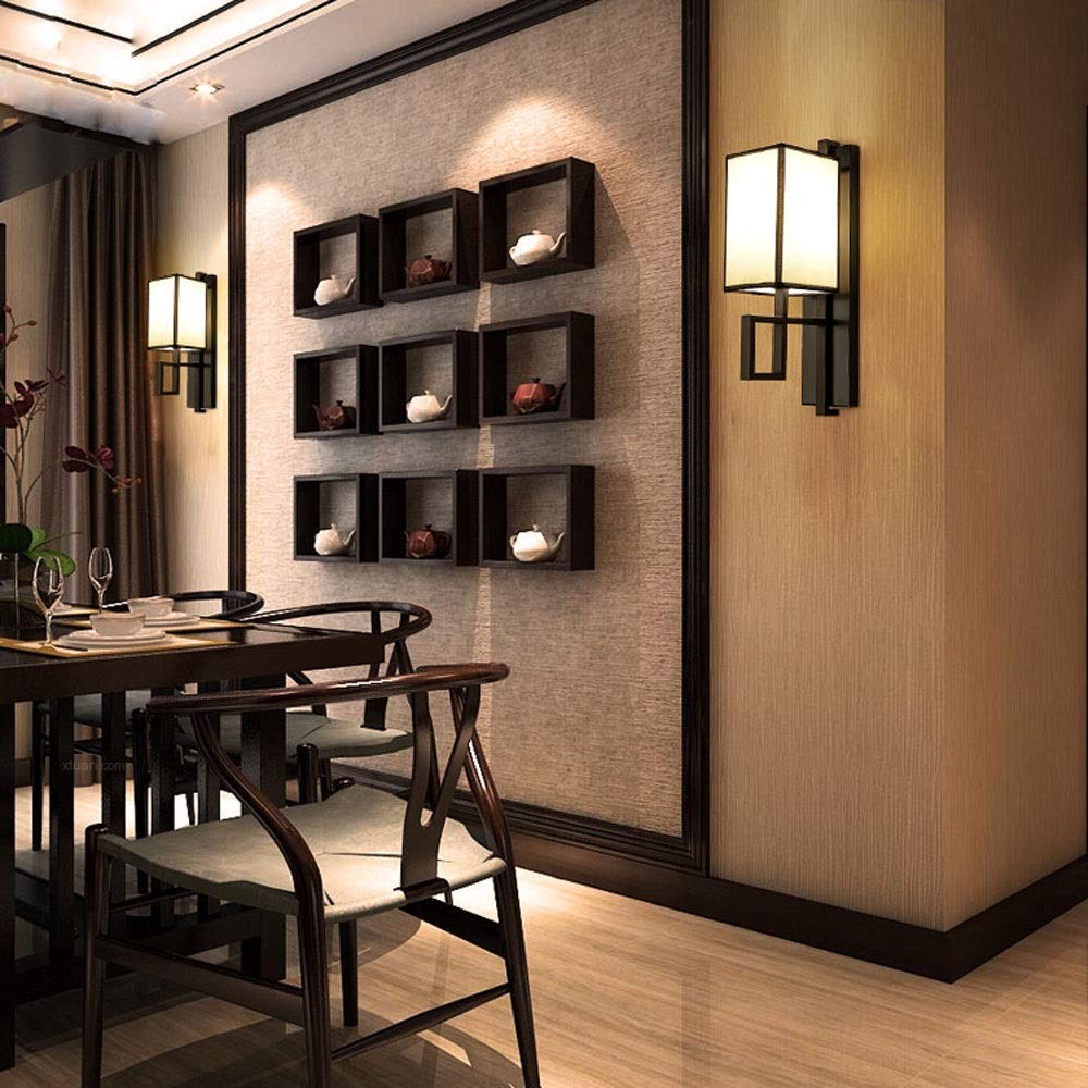 Chinese Style Wall Mounted LED Light - Modern Minimalist Bedroom Bedside Lamp, Eye Protection Wall Lamp for Hotel, Villa, Bar & Restaurant - Perfect for Ambient Lighting in Living Rooms, Hallways and Commercial Spaces
