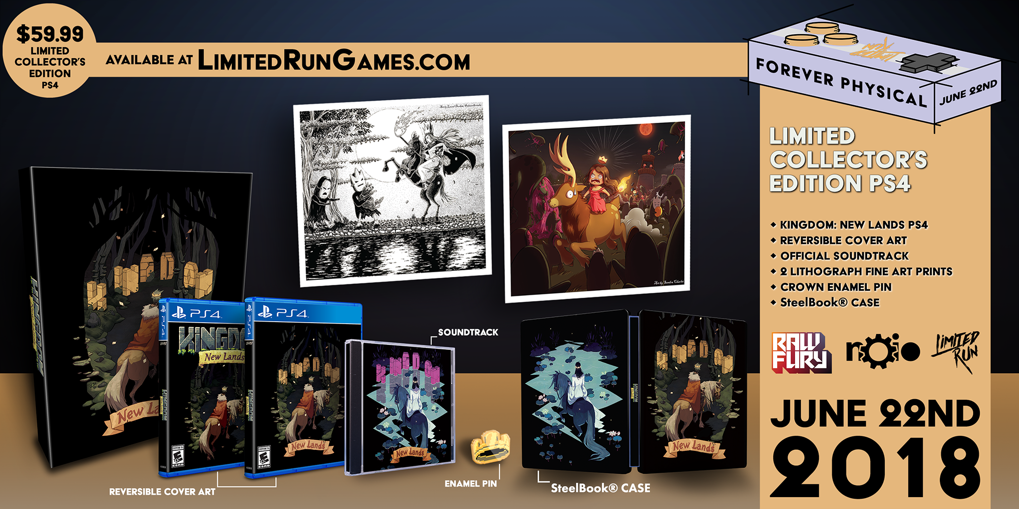 Limited Edition Kingdom New Lands Collector's Edition for PS4 - Adventure Strategy Game for Medieval Fantasy Fans | Perfect for Solo Gaming Nights and Collector's Displays