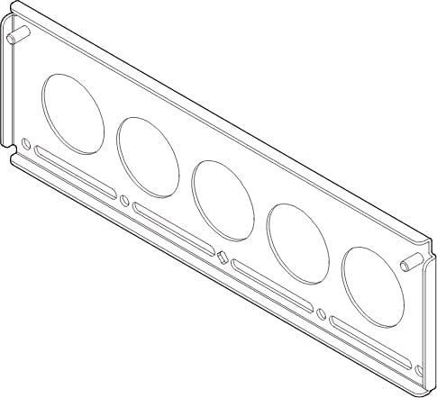 Chief 400x800 VESA Mounting Plates for LCM1U - Black | Universal TV Mount Bracket for Home & Office Displays