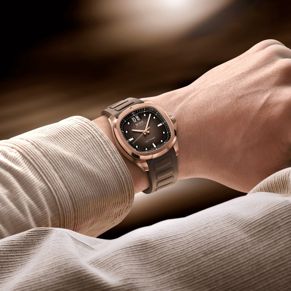 Multifort TV Big Date Rose Gold Tone Watch - Luxury Men's Chronograph Timepiece for Business, Casual & Formal Occasions
