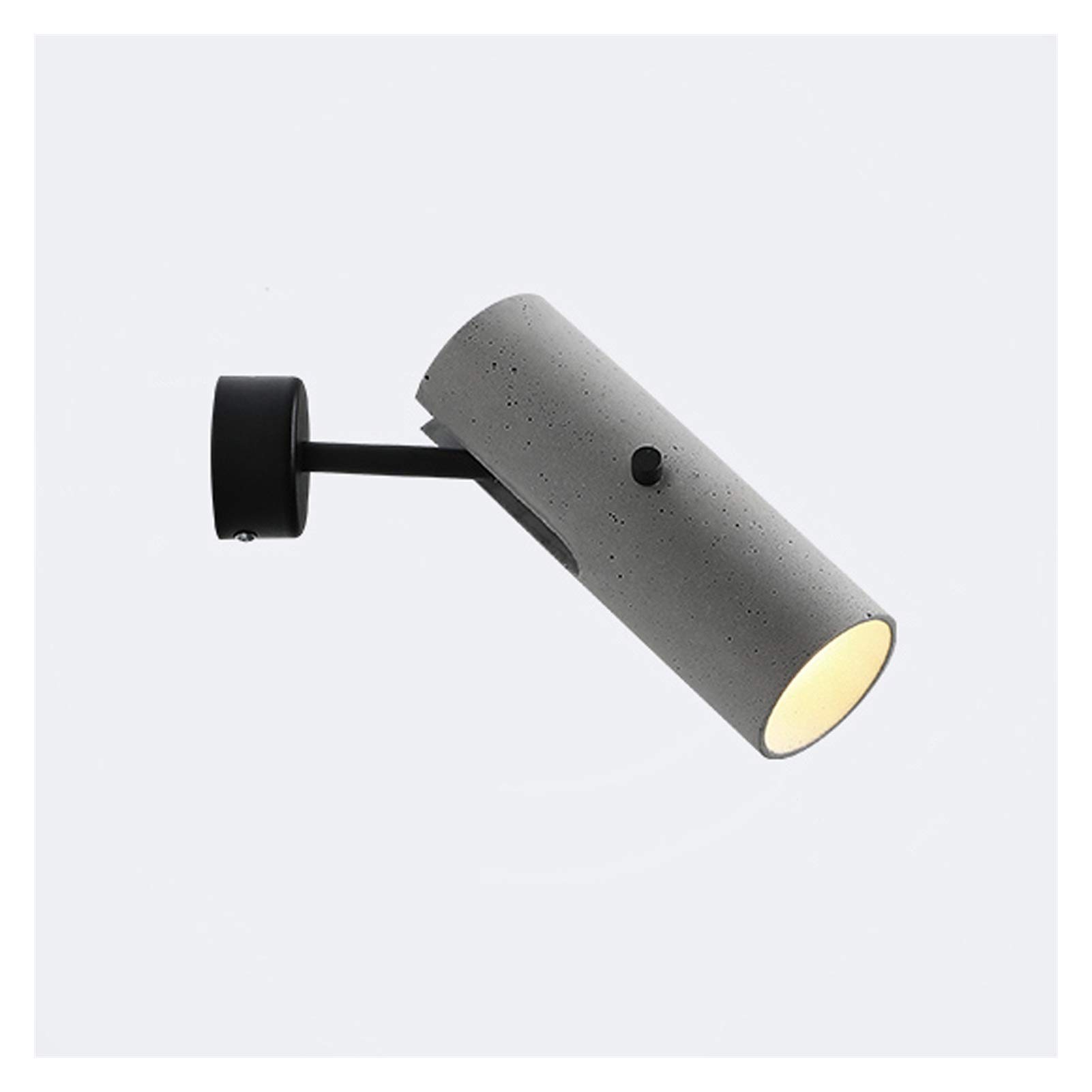 Modern Industrial Wall Lamp - Adjustable Indoor/Outdoor Cement Wall Light for Living Room, Bedroom, Staircase & Porch | Rotatable Spotlight with Simple Design | Perfect for Home Decor, Aisle Lighting and Corridor Illumination