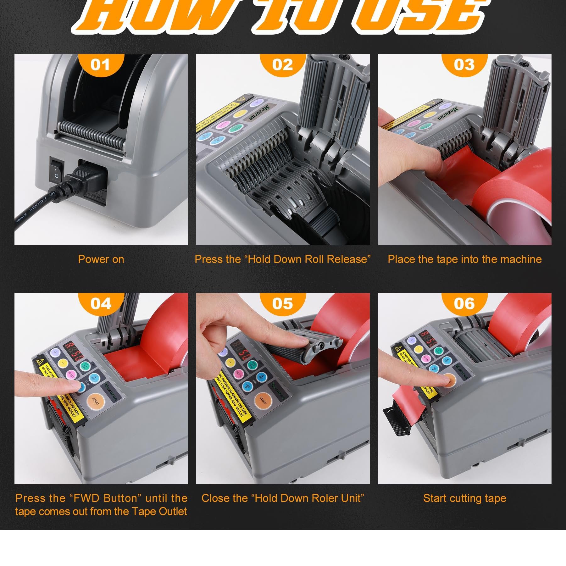 Electric Tape Dispenser & Cutter Machine - Automatic 39