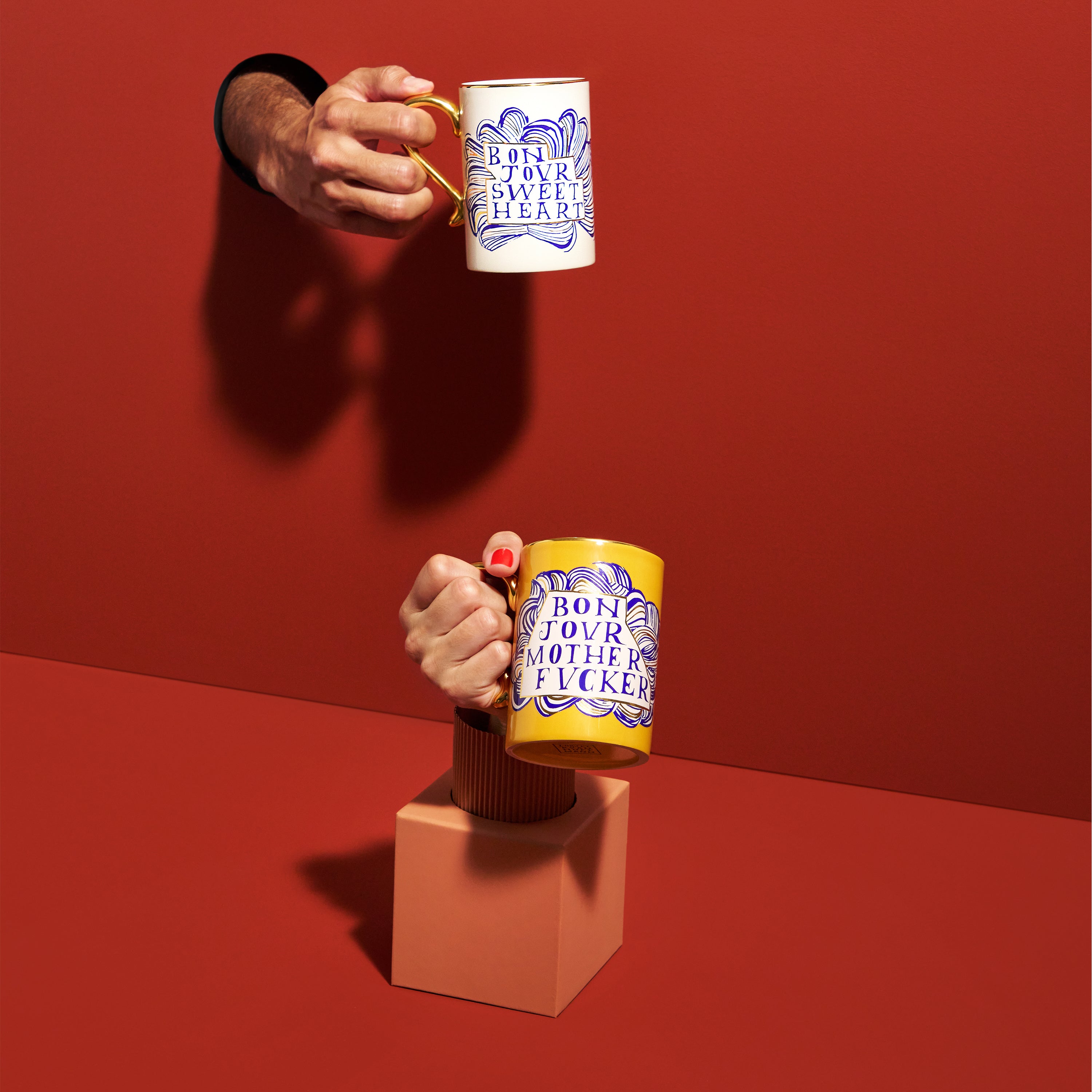 Ruan Hoffmann Sweetheart Mug - Handmade Ceramic Coffee Cup with Heart Design, Perfect for Valentine's Day Gifts, Couples, and Romantic Coffee Moments at Home