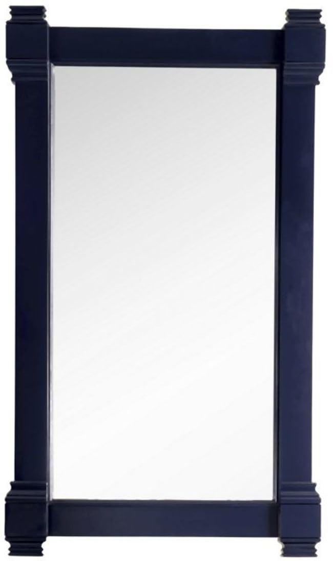22 Inch Rectangular Wall Mirror in Victory Blue - Perfect for Bathroom, Bedroom, and Entryway Decor