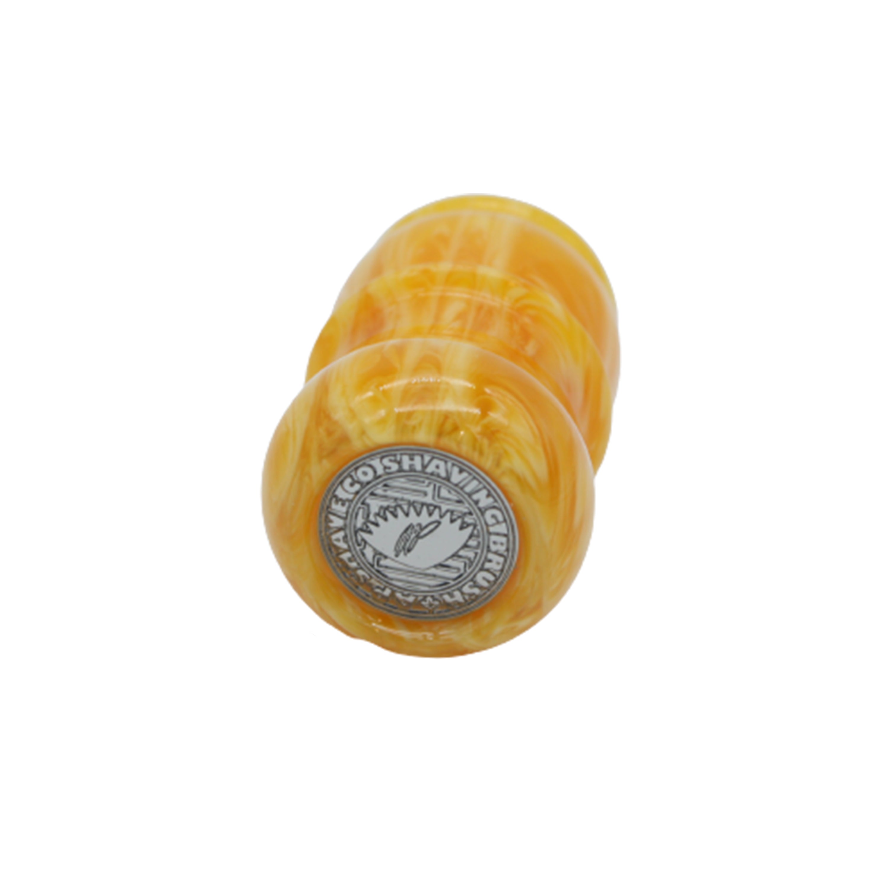 Premium Amber Handcrafted Shaving Brush Handle - Fits 24mm & 26mm Knots - Perfect for Wet Shaving & Grooming Gifts for Men