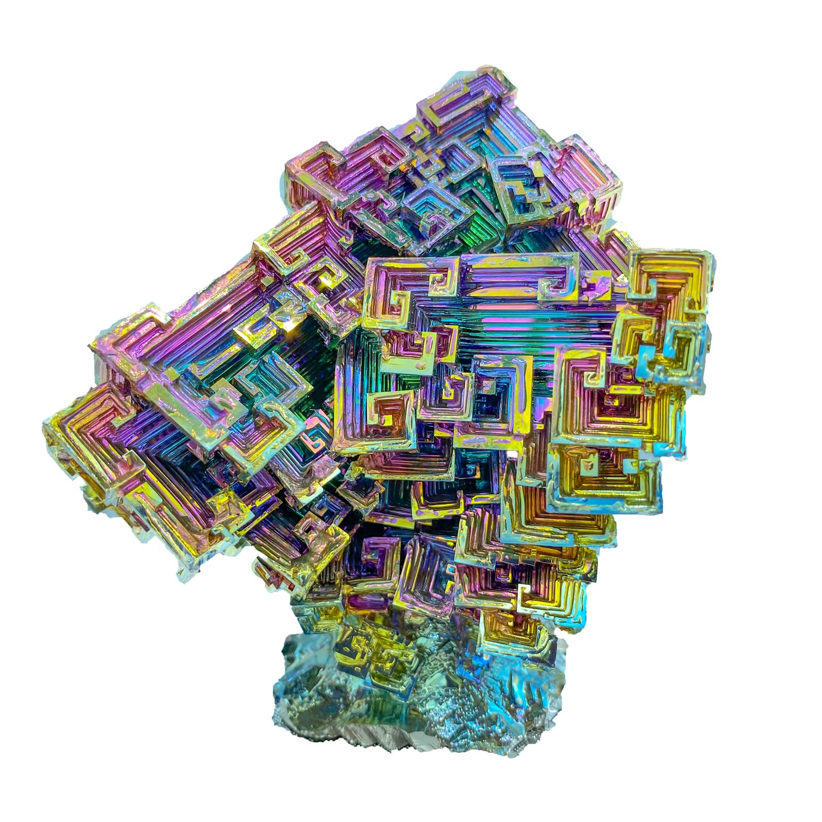 Natural Rainbow Bismuth Ore - Stunning Metal Crystal Specimen for Mineral Collectors & Unique Home Decor | Perfect Crystal Gift for Science Enthusiasts & Spiritual Healing