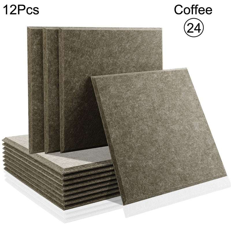 Acoustic Insulation Panel Tiles - Premium Soundproof Wall Panels for Home Studio, Office & Theater Noise Reduction | High Density Foam Panels for Better Sound Absorption