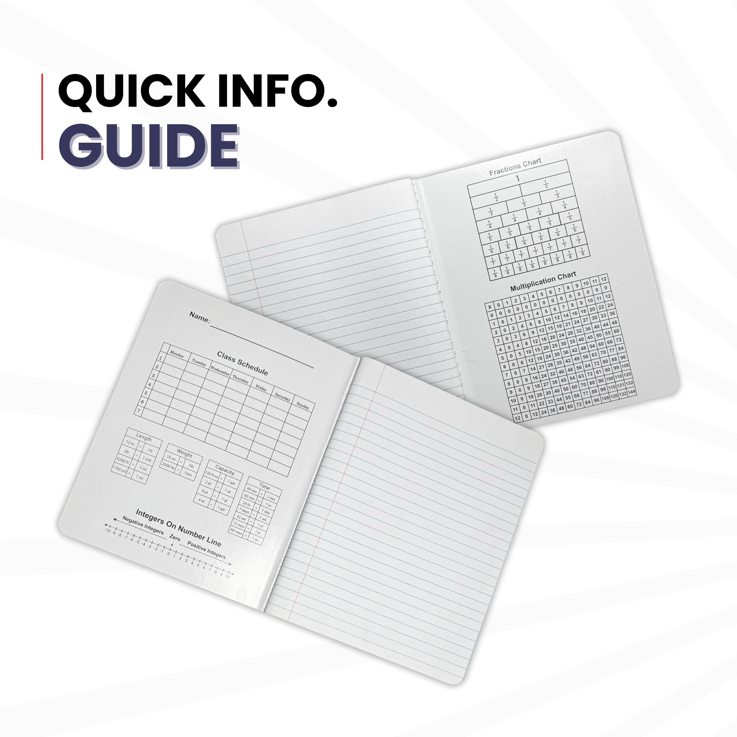 AUKSales 48 Pack Wide Ruled Composition Notebooks - 100 Sheets, 9.75