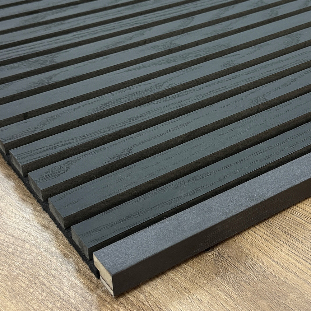 WOODFLEX Black Wall Panel Edging 2700mm - Perfect for Home Renovation, DIY Projects, and Interior Design