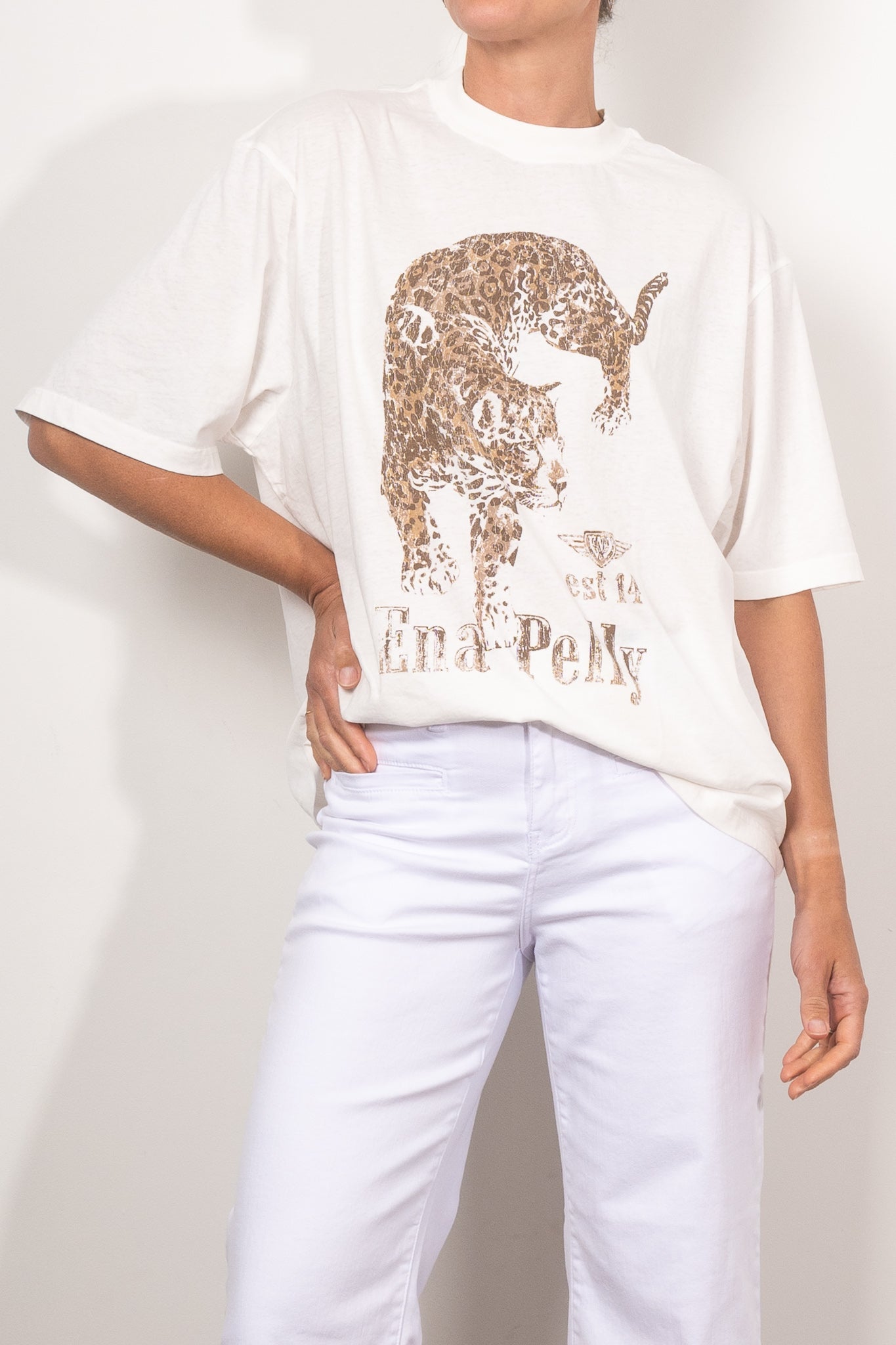 Ena Pelly Jaguar Print T-Shirt for Men & Women - Stylish Animal Graphic Tee for Casual Wear, Street Fashion, and Everyday Outfits