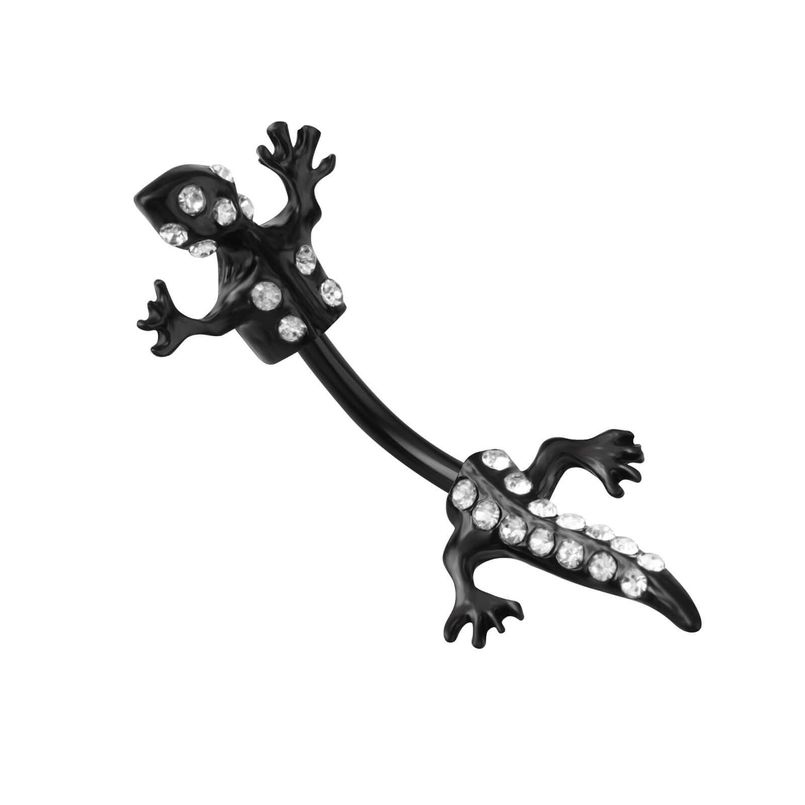 Insect Gecko Lizard Belly Button Rings | AS101 | Unique Body Jewelry for Piercing Enthusiasts & Alternative Fashion Lovers