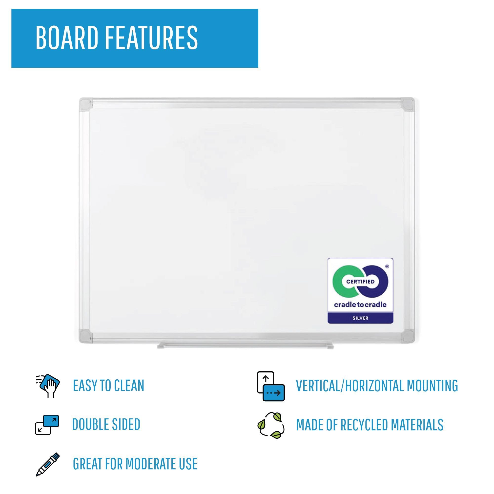 MasterVision Whiteboard - 48