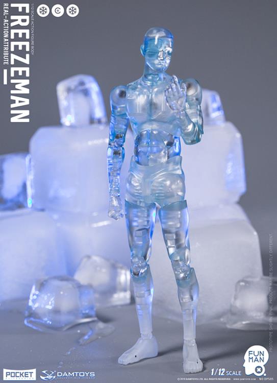1/12 Scale Freezeman Action Figure by Damtoys - Highly Articulated Pocket Elite Collectible for Display & Photography | Perfect for Fans, Collectors & Diorama Scenes
