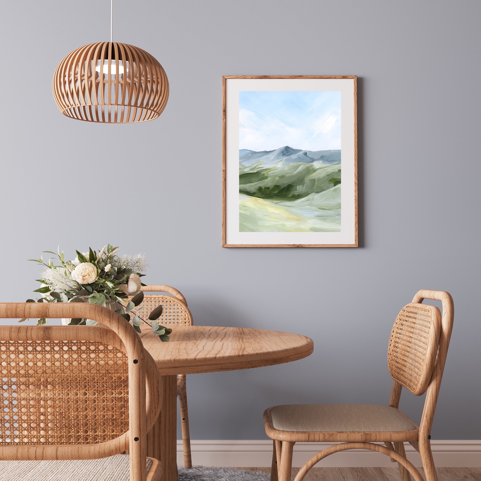 Above the Treeline Nature Art Print - Stunning Landscape Wall Decor for Living Room, Bedroom & Office