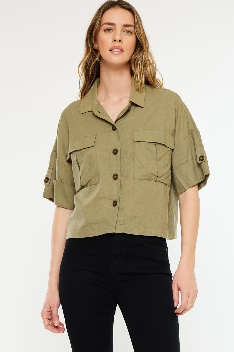 Zoria Men's Utility Shirt - Durable Work Shirt with Multiple Pockets for Outdoor, Hiking & Camping | Comfortable Casual Button Up Shirt for Workwear & Everyday Use