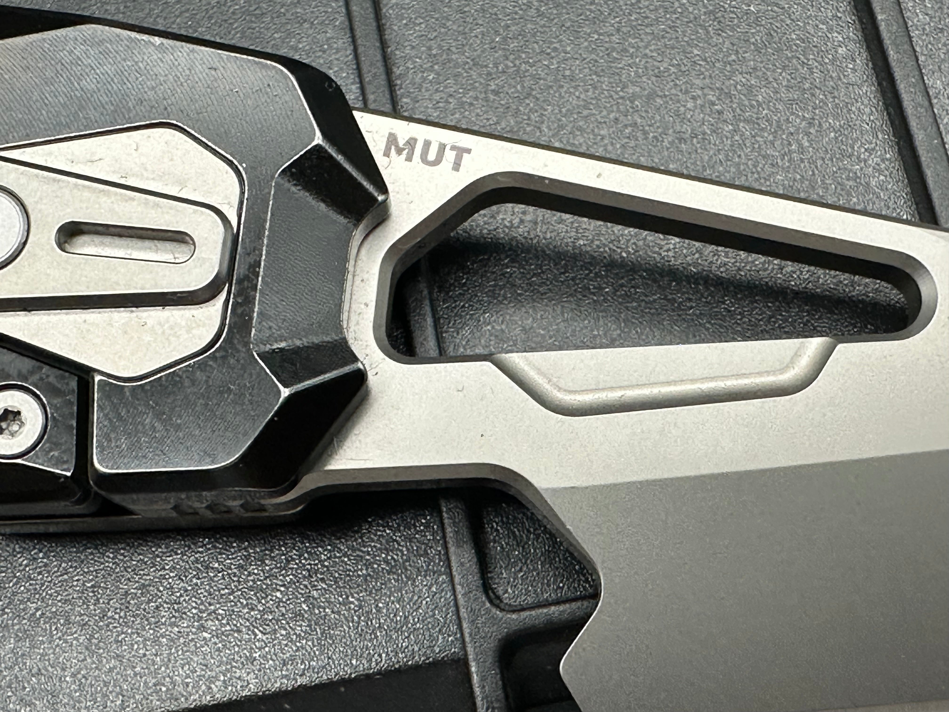 ATTTO MUTT Knife - Premium Titanium Handle with M390 Blade | Outdoor Survival, Camping & EDC Gear