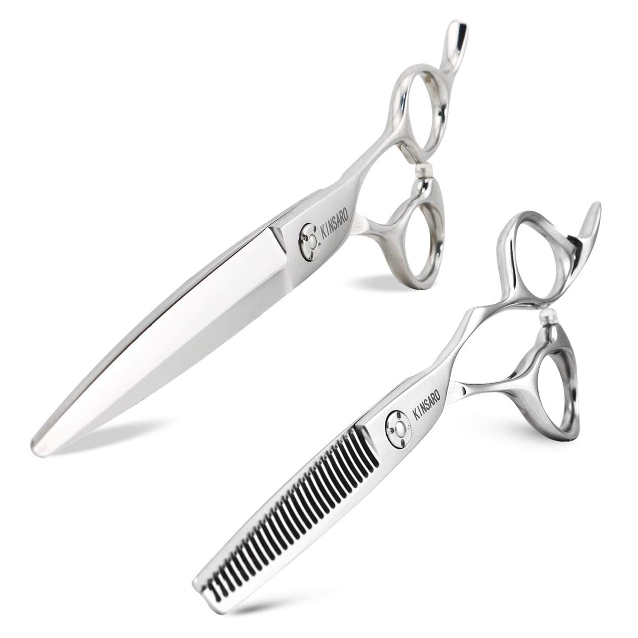 Professional 7 Inch Barber Scissors & 5.75 Inch Hair Thinning Shears Set - Sharp Stainless Steel Hair Cutting & Styling Tools for Salon & Home Use | Perfect for Precision Haircuts, Trimming & Texturizing