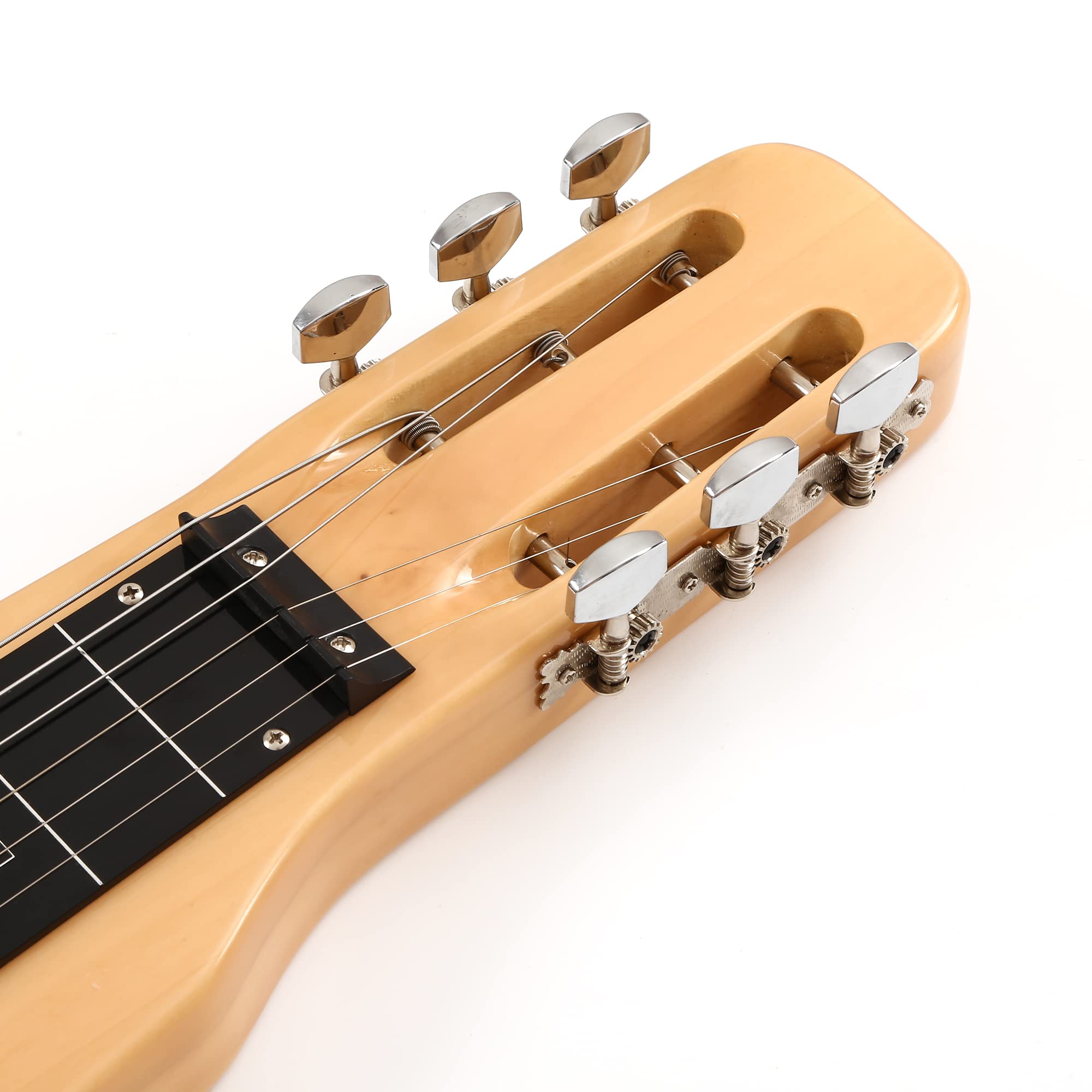 6-String Natural Electric Lap Steel Guitar for Country, Blues & Hawaiian Music - Perfect for Beginners & Professionals