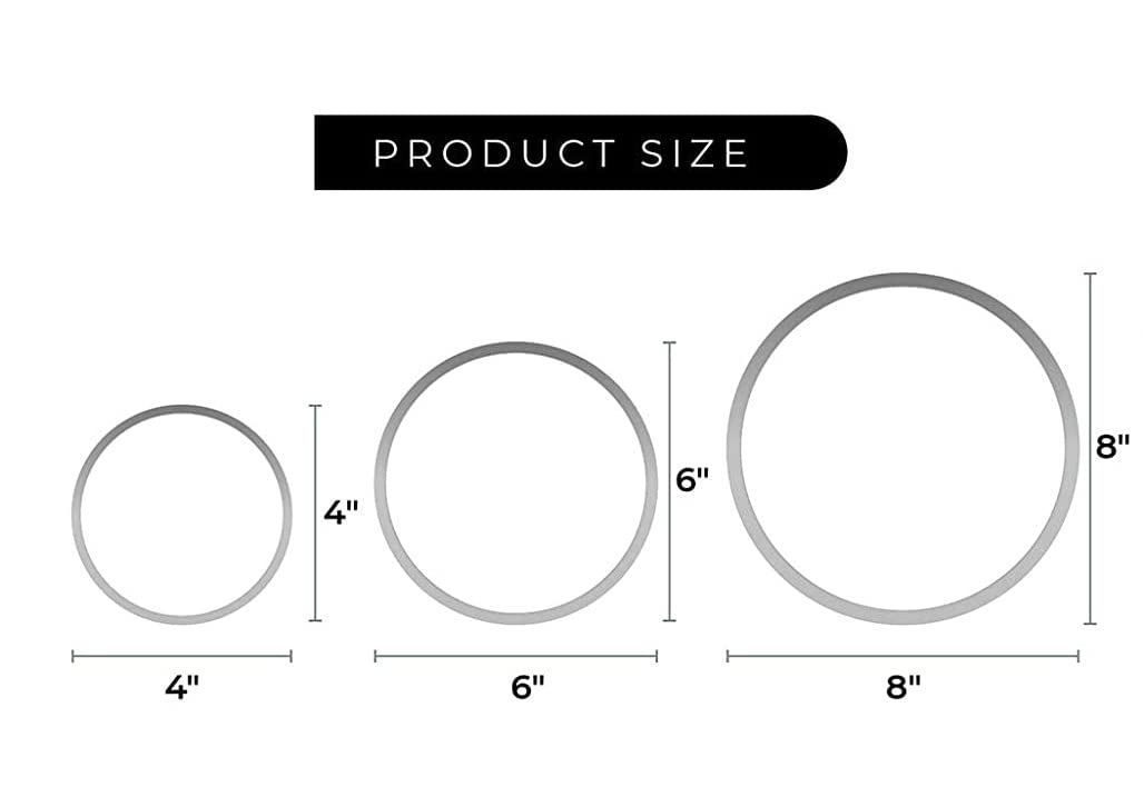 Siking Stainless Steel 4/6/8 Inch Round Cake Ring Mold - Professional Baking Tool for Mousse, Cheesecake, Pancakes, Cookies, Salads & Onigiri (11-3cm Height) - Perfect for Home Baking & Dessert Making