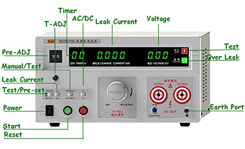 INTBUYING RK2672AM 5KV Hi-Pot Tester - Digital Display Voltage & Current Insulation Resistance Testing Equipment (220V) for Electrical Safety Inspection & Maintenance