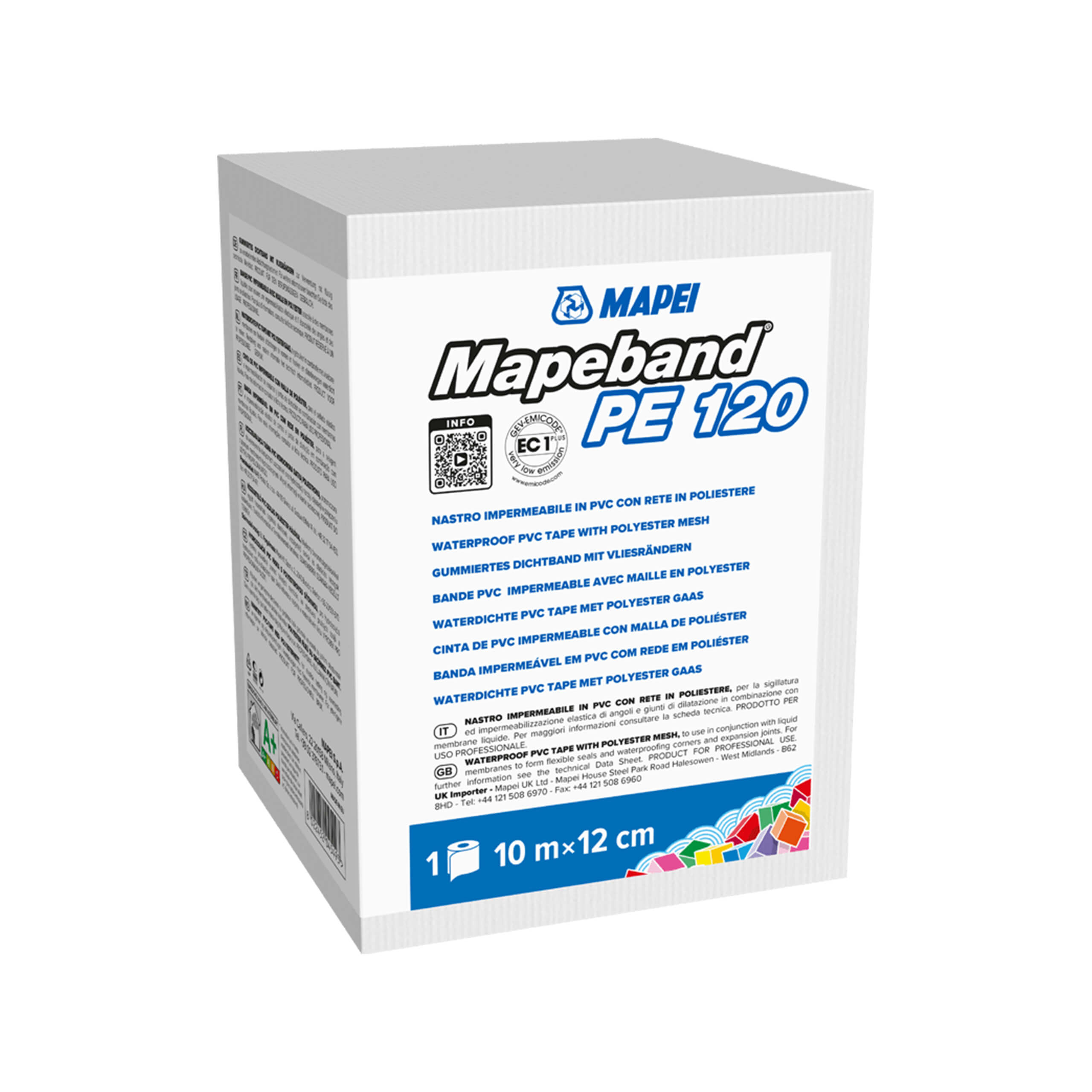Mapei Mapeband PE 120 - High-Performance Self-Adhesive Waterproofing Membrane for Concrete & Masonry | Ideal for Basements, Bathrooms & Wet Areas
