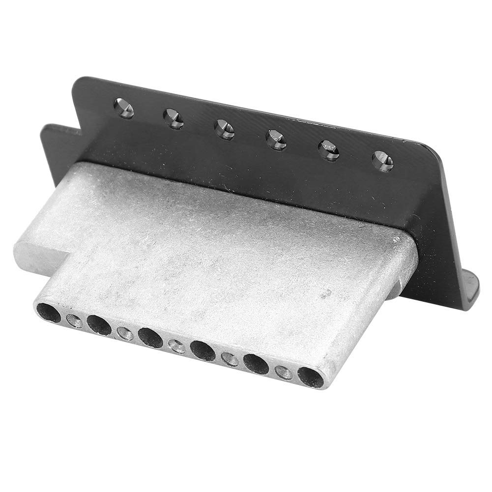 Premium Black Guitar Tremolo Bridge System - Roller Single Locking Vibrato Tailpiece for ST/Stratocaster Replacement | Perfect for Smooth Pitch Shifts & Stable Tuning in Rock, Blues & Metal Performances