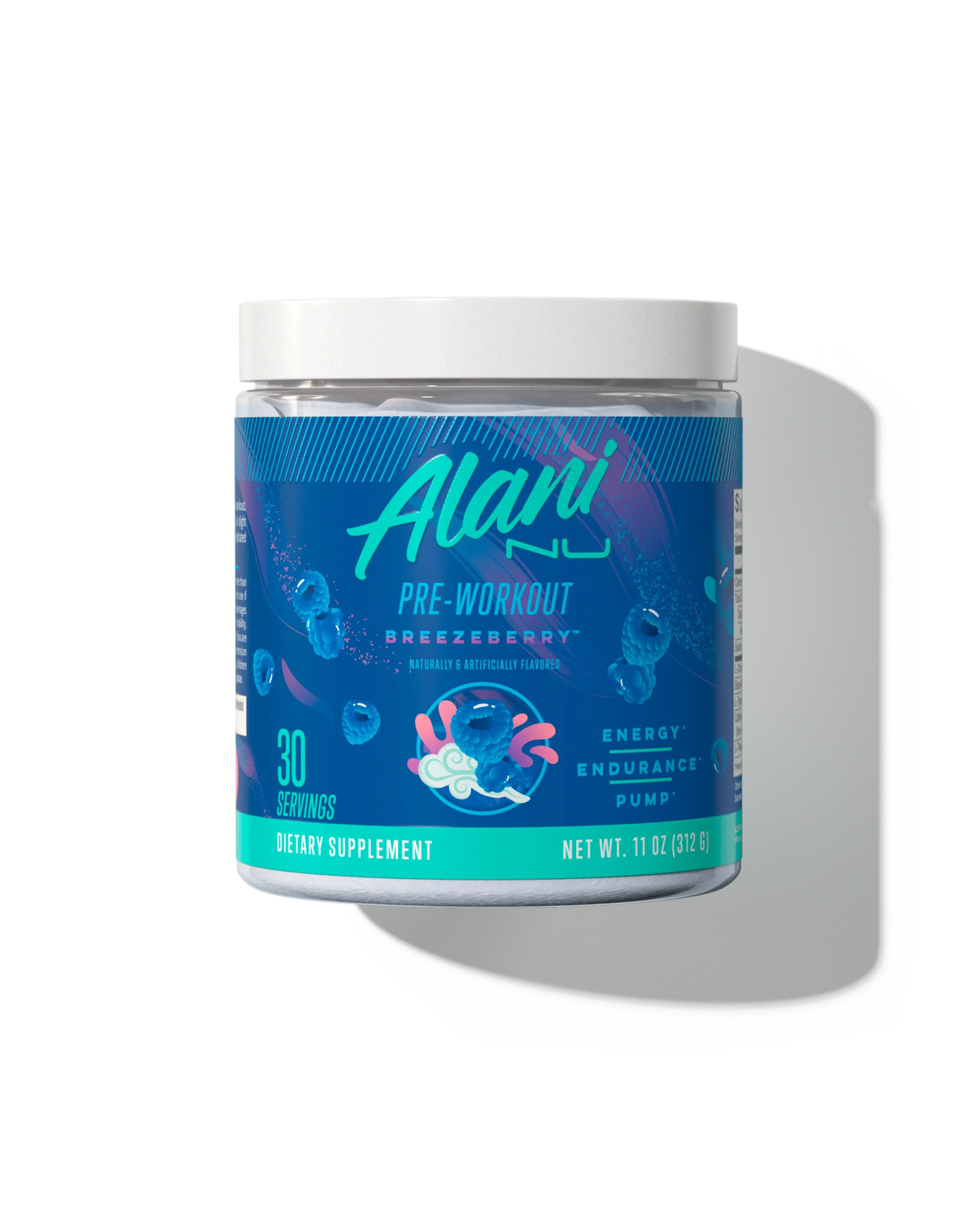 Alani Nu Original Pre Workout Powder - Energy & Focus Booster for Gym, Running & Fitness Training | Berry Lemonade Flavor