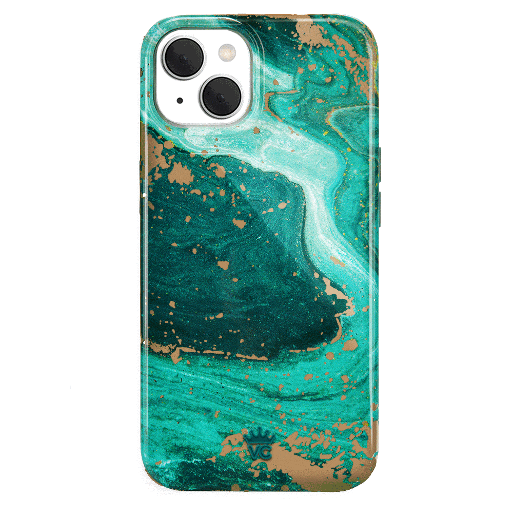 Premium Emerald Marble iPhone Case - Elegant Protective Cover for iPhone [Model] - Perfect for Daily Use, Travel & Gifting