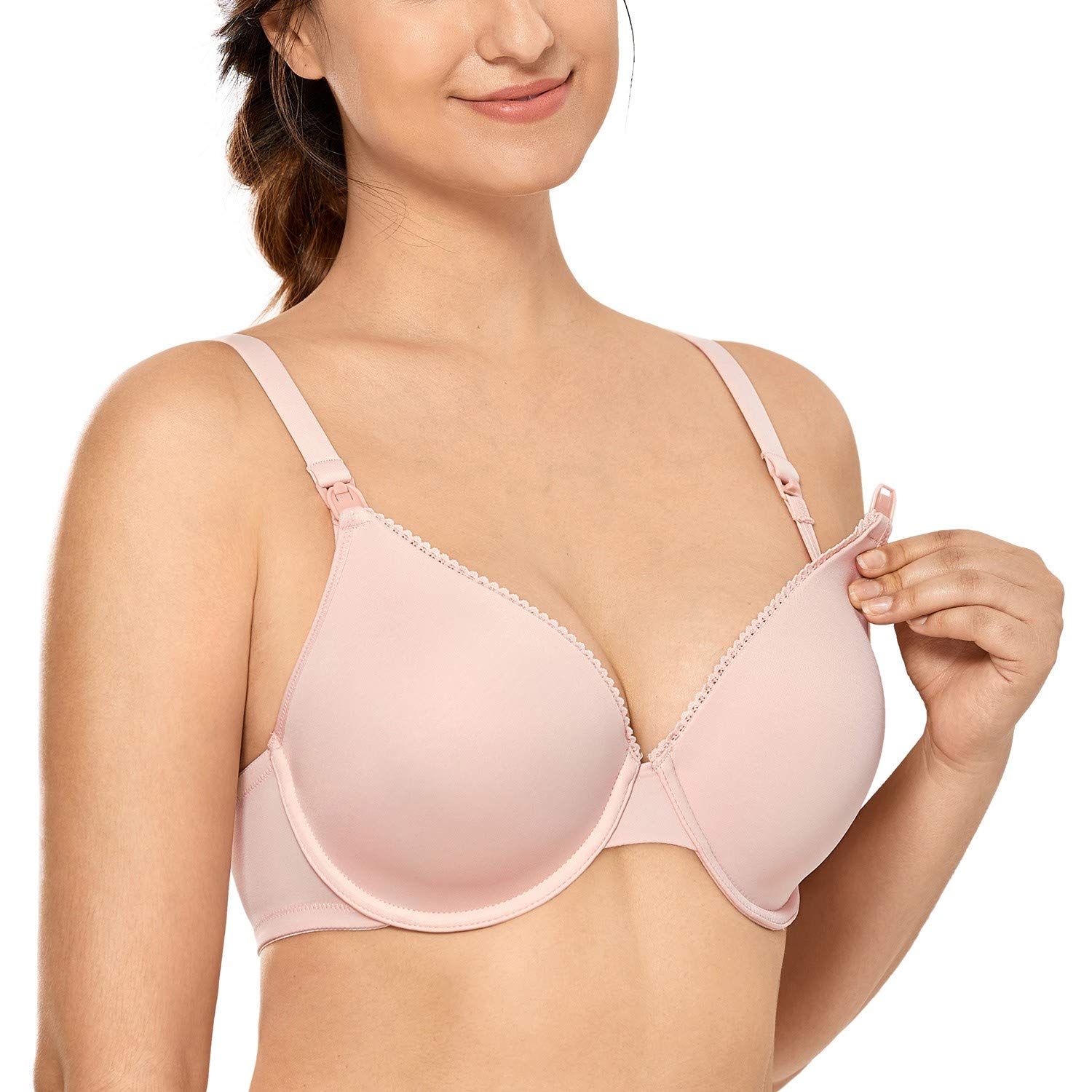CALVENA Women's Full Sling Lightly Padded Underwire Maternity Nursing Bra - Comfortable Breastfeeding Bra for Nursing Mothers | Perfect for Daytime Wear and Nighttime Nursing