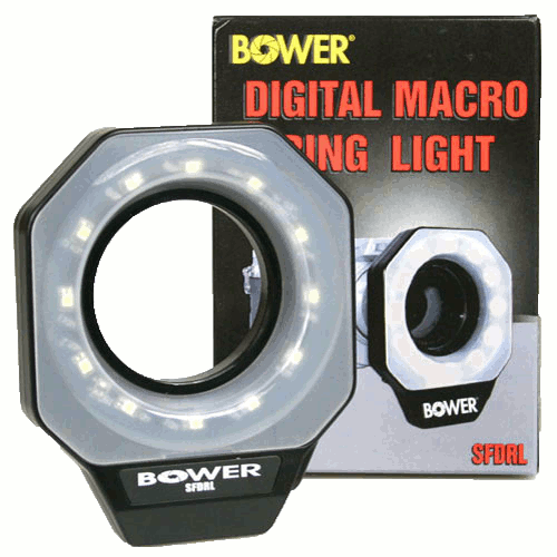 Bower SFDRL Macro Light - Professional LED Ring Light for Photography, Videography, and Close-Up Shooting - Perfect for Product Photography, YouTube Videos & Makeup Tutorials