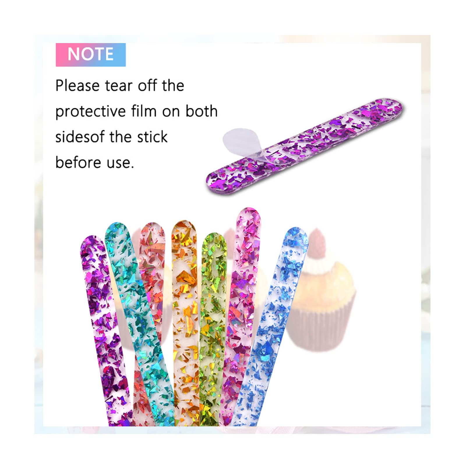 80pcs Reusable Acrylic Cakesicle Popsicle Sticks - Mirror Lolly Sticks for Ice Cream, Candy & DIY Crafts - Party Favors in Pink & Gold - Perfect for Birthday Parties, Baby Showers & Wedding Dessert Decorations