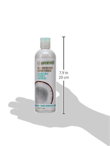 Petal Fresh SuperFoods Get Drenched Conditioner with Coconut Milk, Vitamin E & Almond Oil - Hydrating & Nourishing Hair Treatment for Dry & Damaged Hair | Perfect for Daily Use & Salon-Quality Results at Home