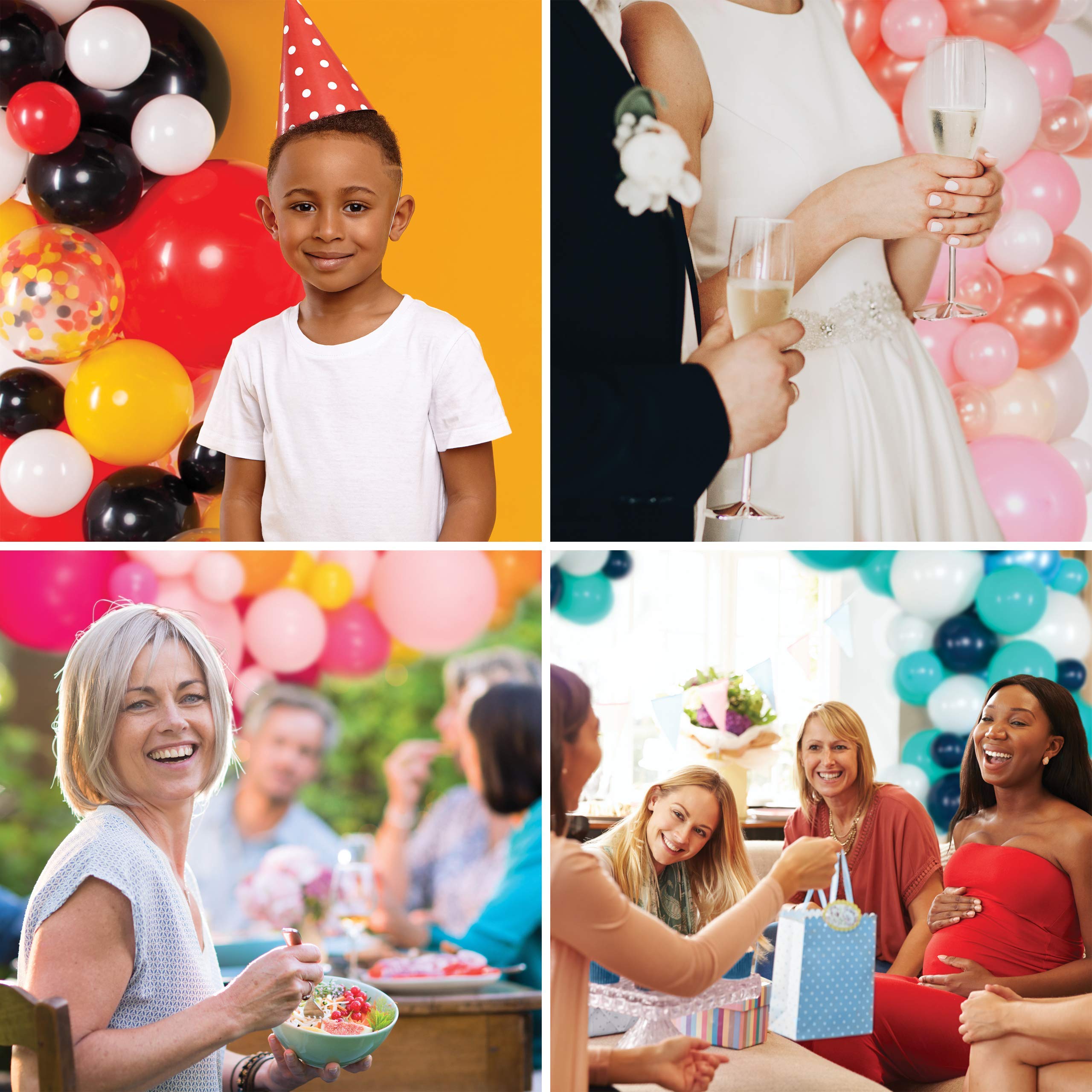 Lunar Bliss 16 ft Balloon Arch & Garland Kit - 102 Rainbow Balloons for Birthday Party Decorations, Baby Showers, Weddings & Special Events | Perfect for Indoor & Outdoor Celebrations